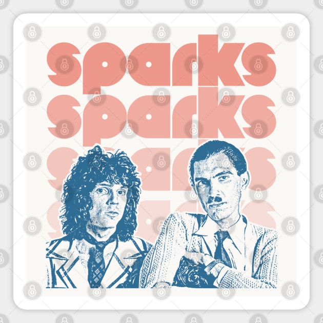 Sparks /// Vintage Style Retro Aesthetic Design Magnet by DankFutura